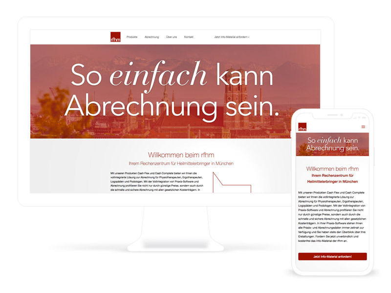 Finanzdienstleister-Webseite // Webdesign München