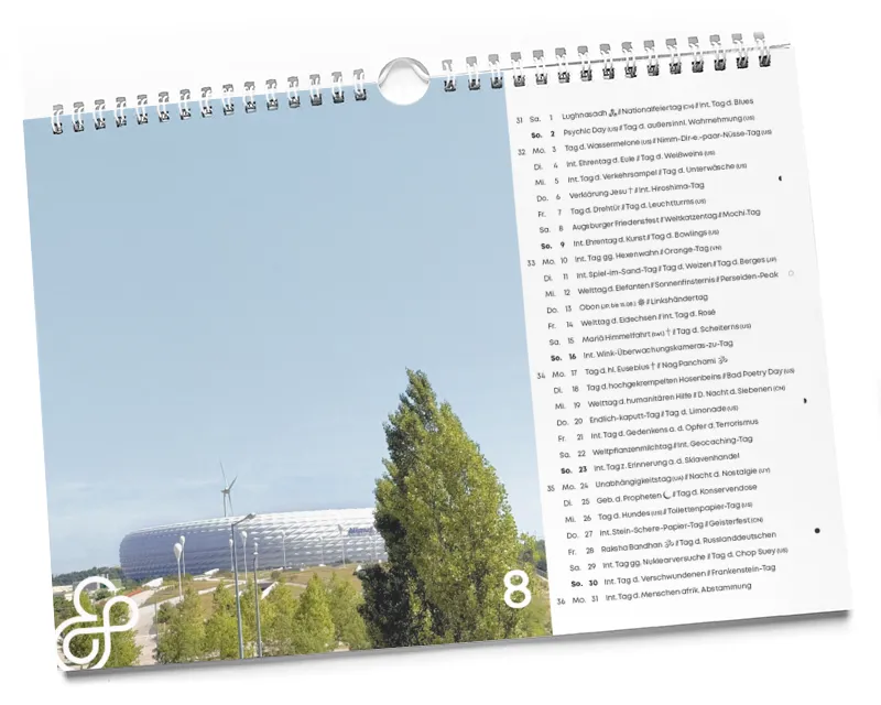 Der interkulturelle Designkalender 2026 08