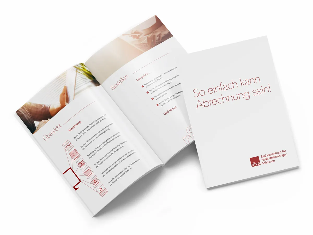 Corporate Design Image-Broschüre Abrechnungszentrum München