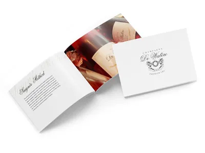 Image-Broschüre, Champagner // Printdesign München