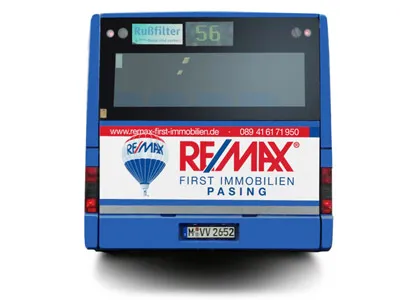 Fahrzeugbeklebung, MVG, Bus // Printdesign München