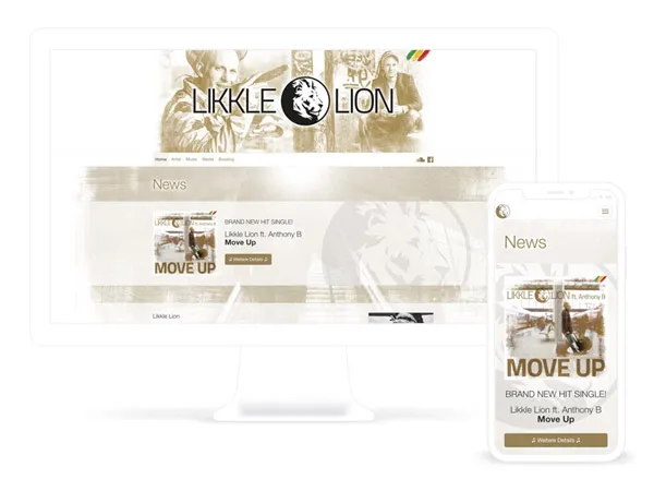 Musiker-Webseite // Webdesign München
