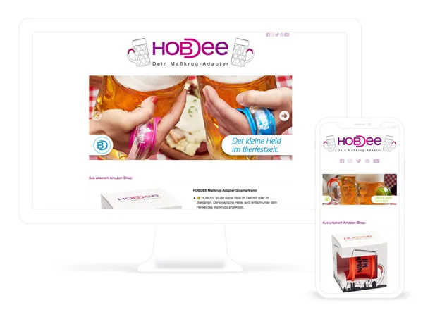 Produkt-Webseite // Webdesign München