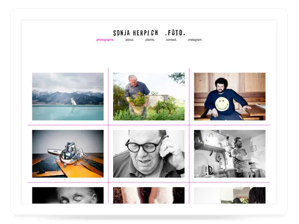 Fotografin-Webseite // Webdesign München
