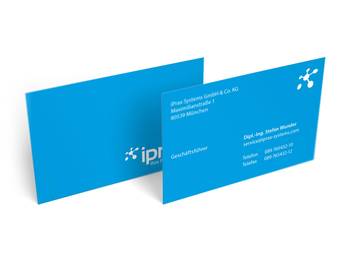 Corporate Design  Visitenkarte Software München