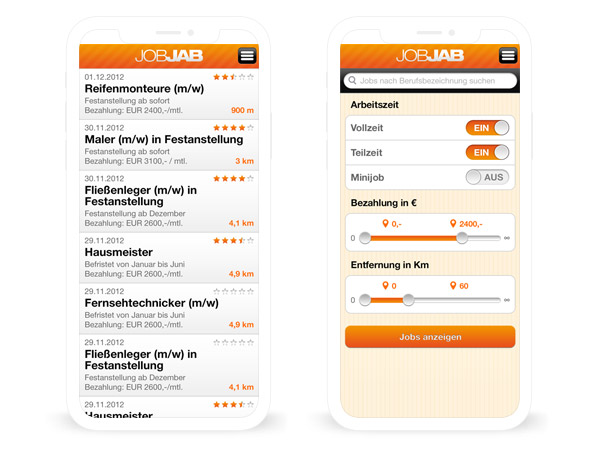 Job-App // UI-Design München