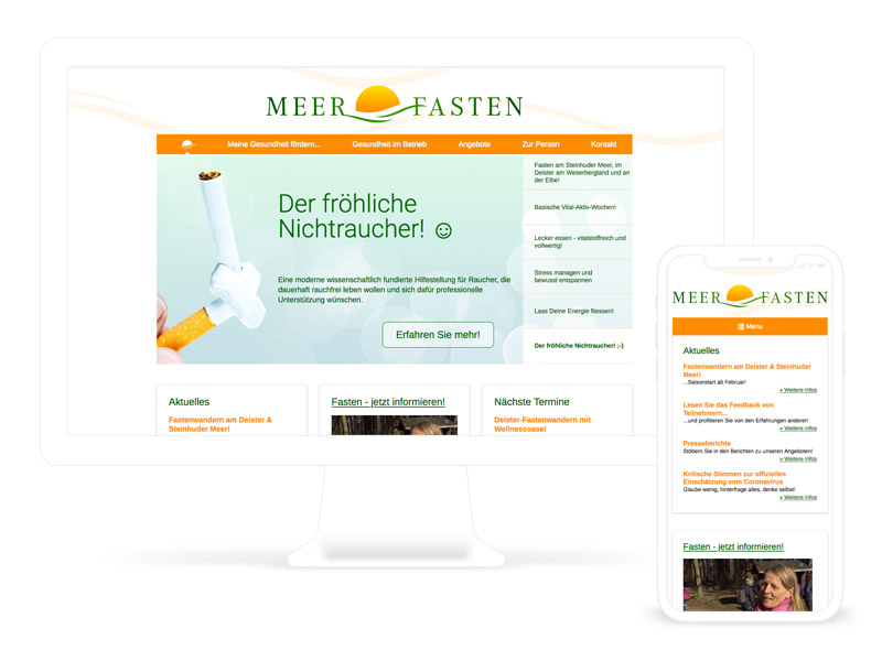 Gesundheits-Webseite // Webdesign München