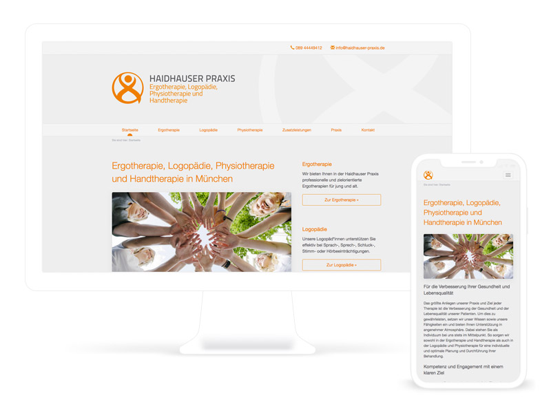 Praxis-Webseite // Webdesign München